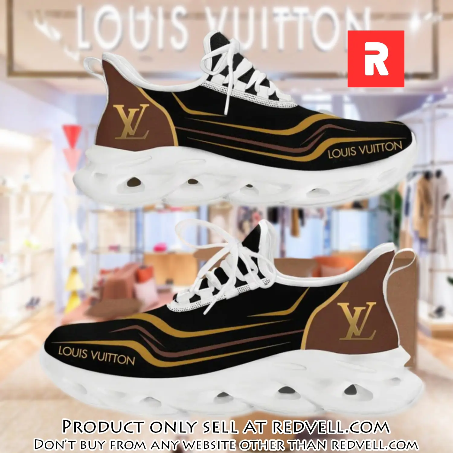 Louis vuitton yellow logo white premium max soul shoes luxury brand gifts for men women rv4511442